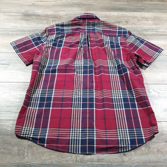 GAP Shirts Mens Gap Short Sleeve Shirt Relaxed Casual Dress Plaid